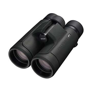 Nikon PROSTAFF P7 10x42 Binocular | Waterproof, fogproof, Rubber-Armored Full-Size Binocular, Oil & Water Repellent Coating & Locking Diopter | Official Nikon USA Model