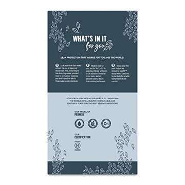 Seventh Generation Ultra Thin Pads with Wings, Super Absorbency, 32 Count (Packaging May Vary)