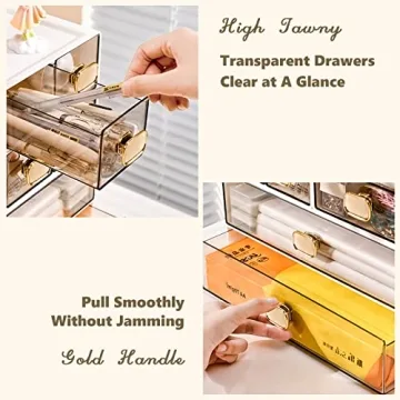 Osteed Stackable Office Desk Drawer Organizer for Home