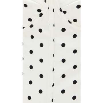 Runaway the Label Women's Karlita Bustier, White Polka, M