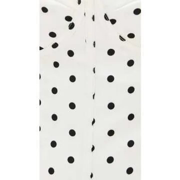 Runaway the Label Women's Karlita Bustier, White Polka, M