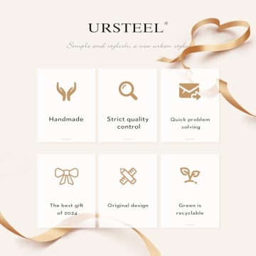Ursteel Handmade Initial Pendant Necklace for Girls