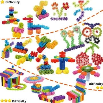 RAINBOW TOYFROG 100-Piece Interlocking Gears for Kids