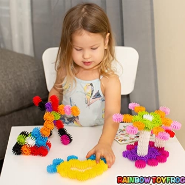 RAINBOW TOYFROG 100-Piece Interlocking Gears for Kids