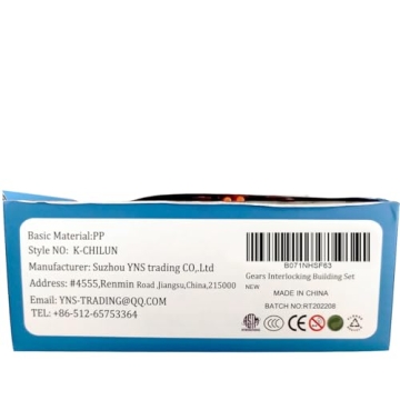 RAINBOW TOYFROG 100-Piece Interlocking Gears for Kids