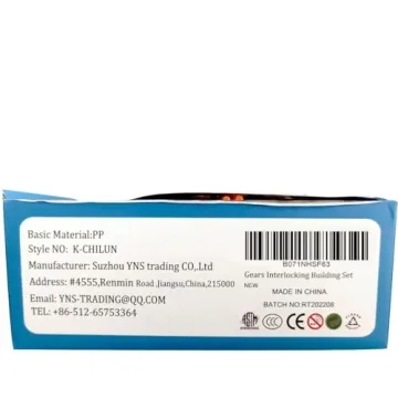 RAINBOW TOYFROG 100-Piece Interlocking Gears for Kids