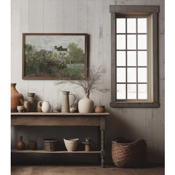 Rustic Farmhouse Canvas Print 24x36 - Boho Wall Art Decor