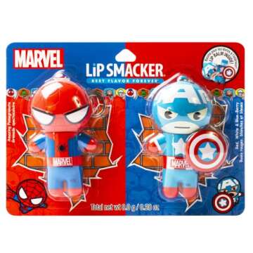 Lip Smacker Marvel Keychain Lip Balm - Spiderman & Captain America