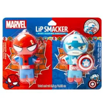 Lip Smacker Marvel Keychain Lip Balm - Spiderman & Captain America