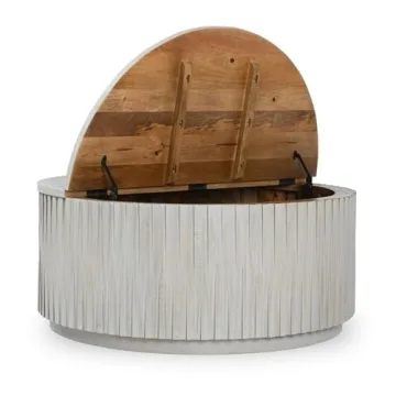 Kosas Home Maya Cocktail Table in Sunbleached Gray