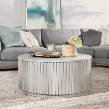 Kosas Home Maya Cocktail Table in Sunbleached Gray