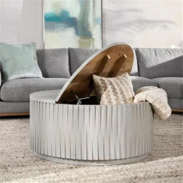 Kosas Home Maya Cocktail Table in Sunbleached Gray