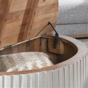 Kosas Home Maya Cocktail Table in Sunbleached Gray