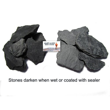 Natural Slate Stones for Mini Gardens and Aquariums