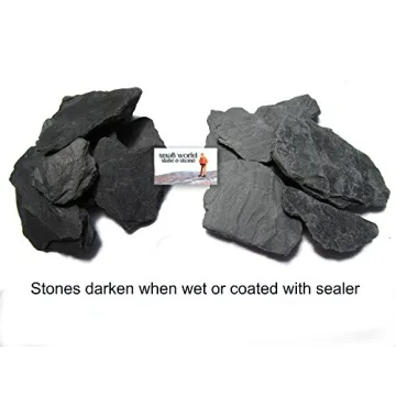 Natural Slate Stones for Mini Gardens and Aquariums