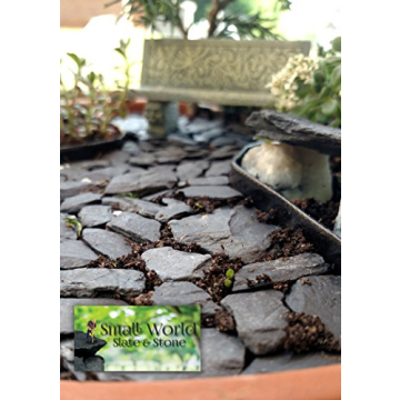 Natural Slate Stones for Mini Gardens and Aquariums