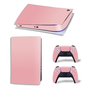 Pink Vinyl Skin Sticker for PS5 Digital Console & Controllers - Full Protection
