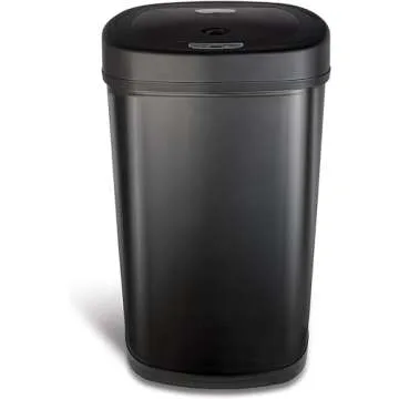 NINESTARS Touchless Infrared Motion Sensor Trash Can 13.2 Gal