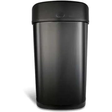 NINESTARS Touchless Infrared Motion Sensor Trash Can 13.2 Gal