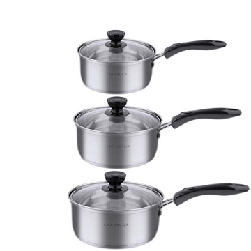 Multi-Size 6-piece Stainless Steel Pot Set, Pots and Pans Set, Cookware Sets Kitchenware Stainless S...