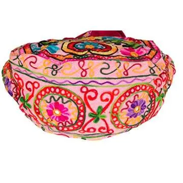 TribeAzure Pink Elephant Canvas Shoulder Bag Handbag Tote Purse Casual Spacious Summer Spring Top Handle Large