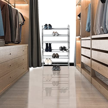 Seville Classics 3-Tier Expandable Shoe Rack for 24 Pairs