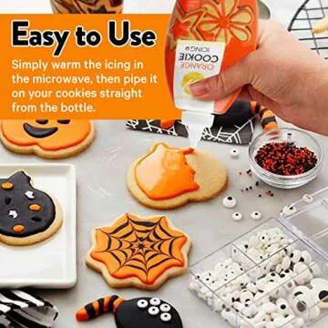 Wilton Black & Orange Halloween Cookie Icing Set 18 Oz
