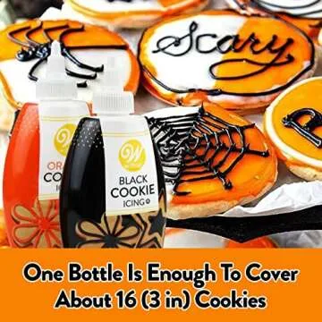 Wilton Black & Orange Halloween Cookie Icing Set 18 Oz