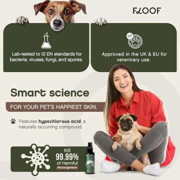 Hypochlorous Acid Spray for Dog Skin Relief & Healing