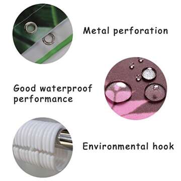 Custom Home Decor Christmas Decoration Background Fabric Shower Curtain European Style Bathroom Curtain Waterproof 72"x72" / 180 x 180cm (Christmas Tree)