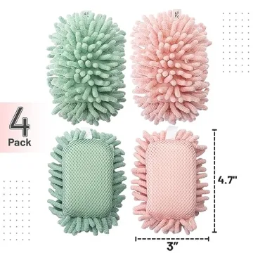 Mr. Pen Magnetic Microfiber Shag Erasers 4 Pack