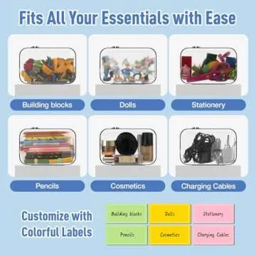 Mihkiom Clear Hard Shell Zipper Case for Ultimate Organization