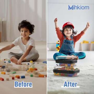 Mihkiom Clear Hard Shell Zipper Case for Ultimate Organization