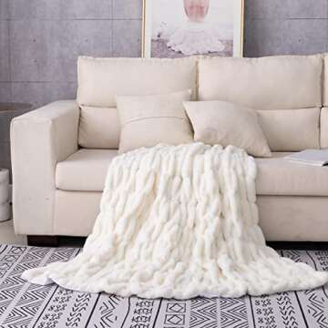 Soft Faux Fur Throw Blanket