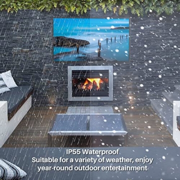 SYLVOX 55 inch Outdoor TV with 4K Waterproof Feature
