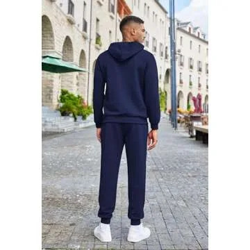 COOFANDY Men's Waffle Tracksuit Set for Sports Style