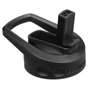 Fifty/Fifty Wide Mouth Cap Lid with Straw for Hydration