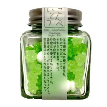 Konpeito [Lily of the Valley Suzuran] (50g) [Kyoto Japan Import] Glass Bottle by Aoki Kouetsudo
