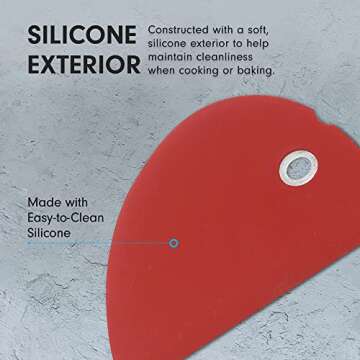 Messermeister Silicone Bowl Scraper Set - Flexible & Easy to Clean