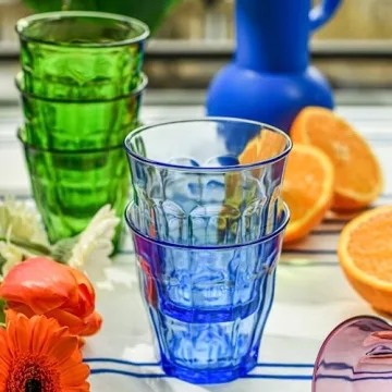 Duralex-Picardie Marine Blue Glass Set of 4 Tumblers