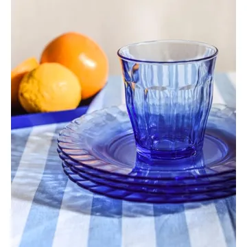 Duralex-Picardie Marine Blue Glass Set of 4 Tumblers
