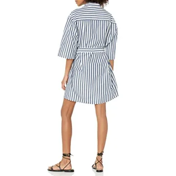 Dakota Belted Mini Shirt Dress for Plus Size Women