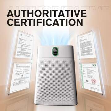 MORENTO Air Purifier for Large Rooms - Purifies Quickly & Quietly