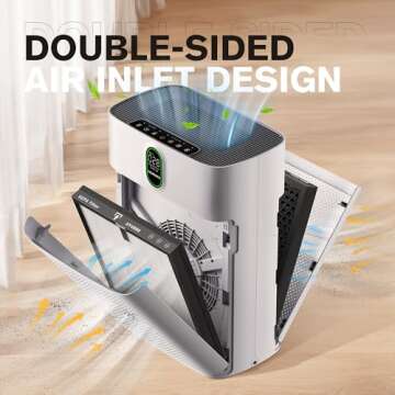 MORENTO Air Purifier for Large Rooms - Purifies Quickly & Quietly