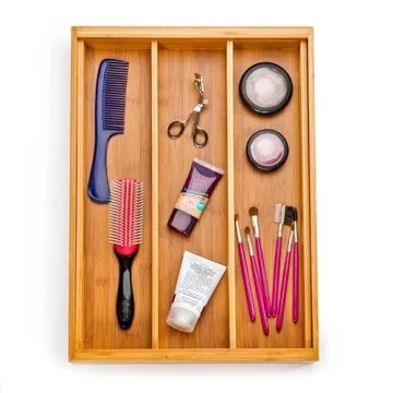 Seville Classics Bamboo Premium Drawer Organizer - Expandable & Eco-Friendly