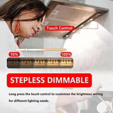 Under Cabinet Lights, Upgraded Unique Waveform Lighting, Wireless Motion Sensor Light Indoor, 3 Color Temps 1000mAh Rechargeable Led Motion Sensor Cabinet Light(Silver, 11.02 inch / 2Pack)