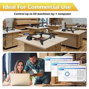 Official Longer RAY5 5W Laser Engraving and Cutting Machine, 40W Laser Engraver for Wood and Metal, Acrylic, Leather, Glass, 3.5 inch Touch Screen, Support Offline Engraving and APP Control