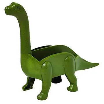 Unido Box Dinosaur Taco Holder - Kids Plastic Novelty Taco Plate - Army Green - Set of 4-2 Triceratops, 2 Brontosaurus (4)