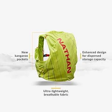 Nathan Women's Pinnacle Race Vest & 12L Hydration Pack with 1.6L Bladder, Water-Resistant Pockets, Lightweight & Moisture Wicking