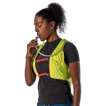 Nathan Women's Pinnacle Race Vest & 12L Hydration Pack with 1.6L Bladder, Water-Resistant Pockets, Lightweight & Moisture Wicking